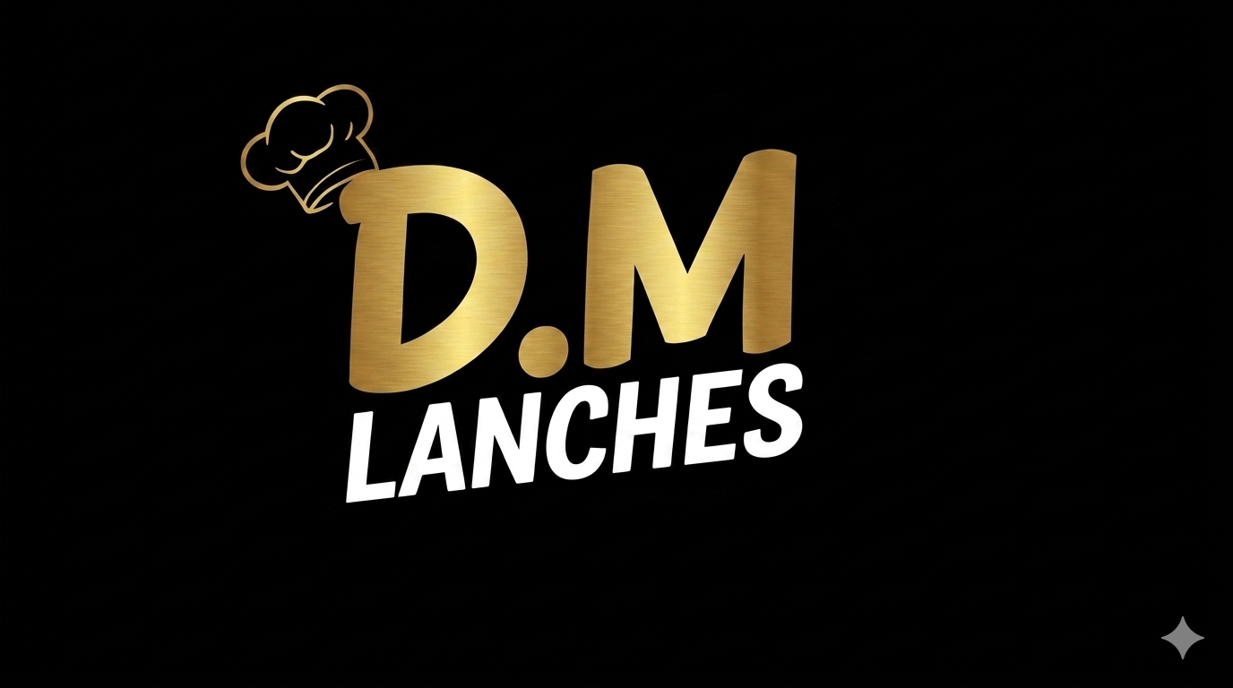 Logo de DM lanches e petiscos