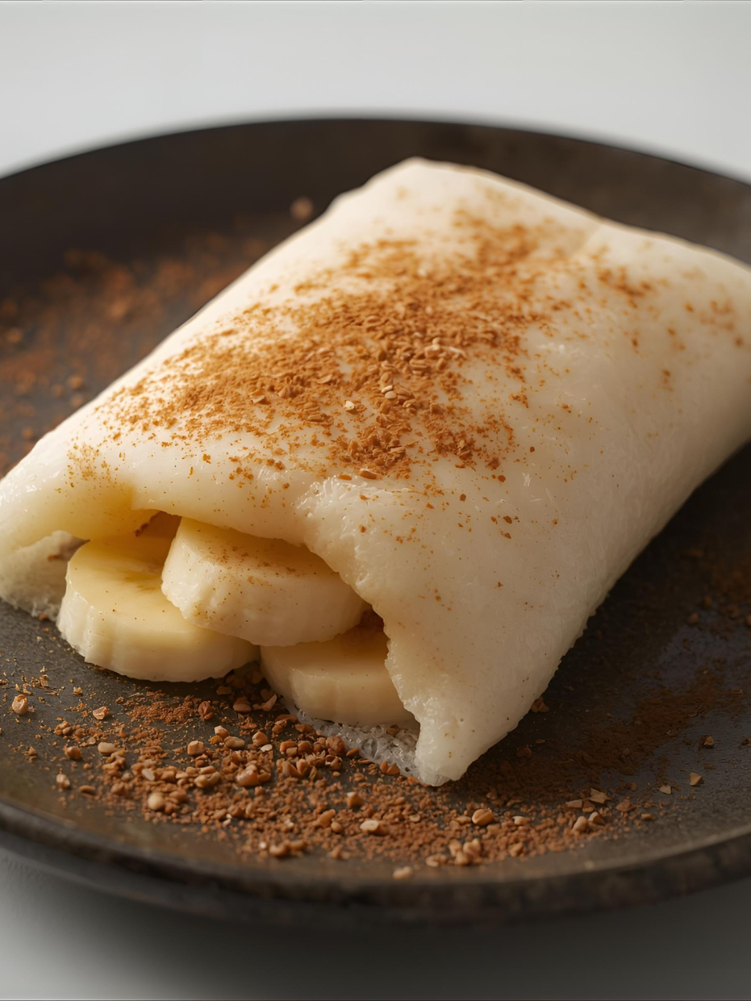 Tapioca Banana Com Canela.