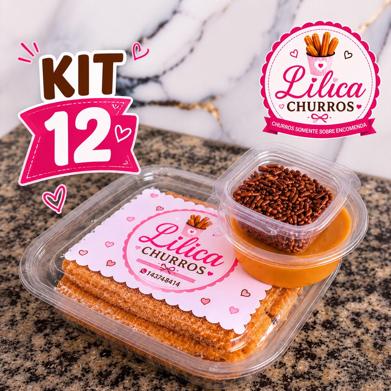 Kit 12 churros